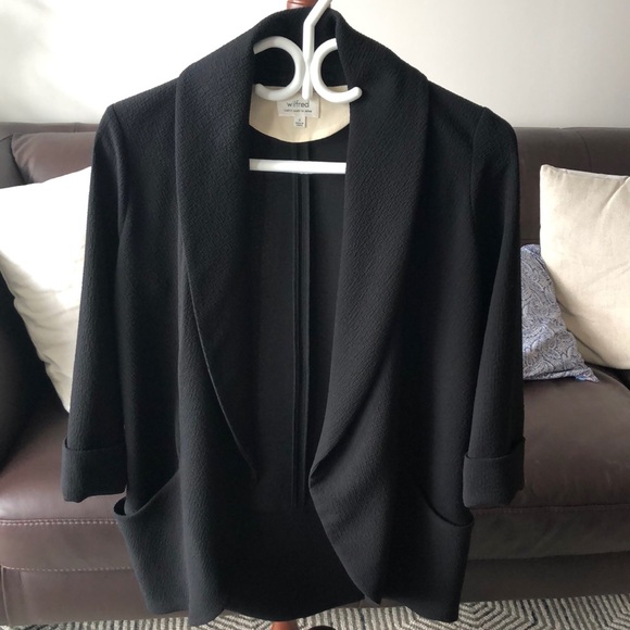 Aritzia Wilfred open blazer black size 0 - Picture 2 of 9